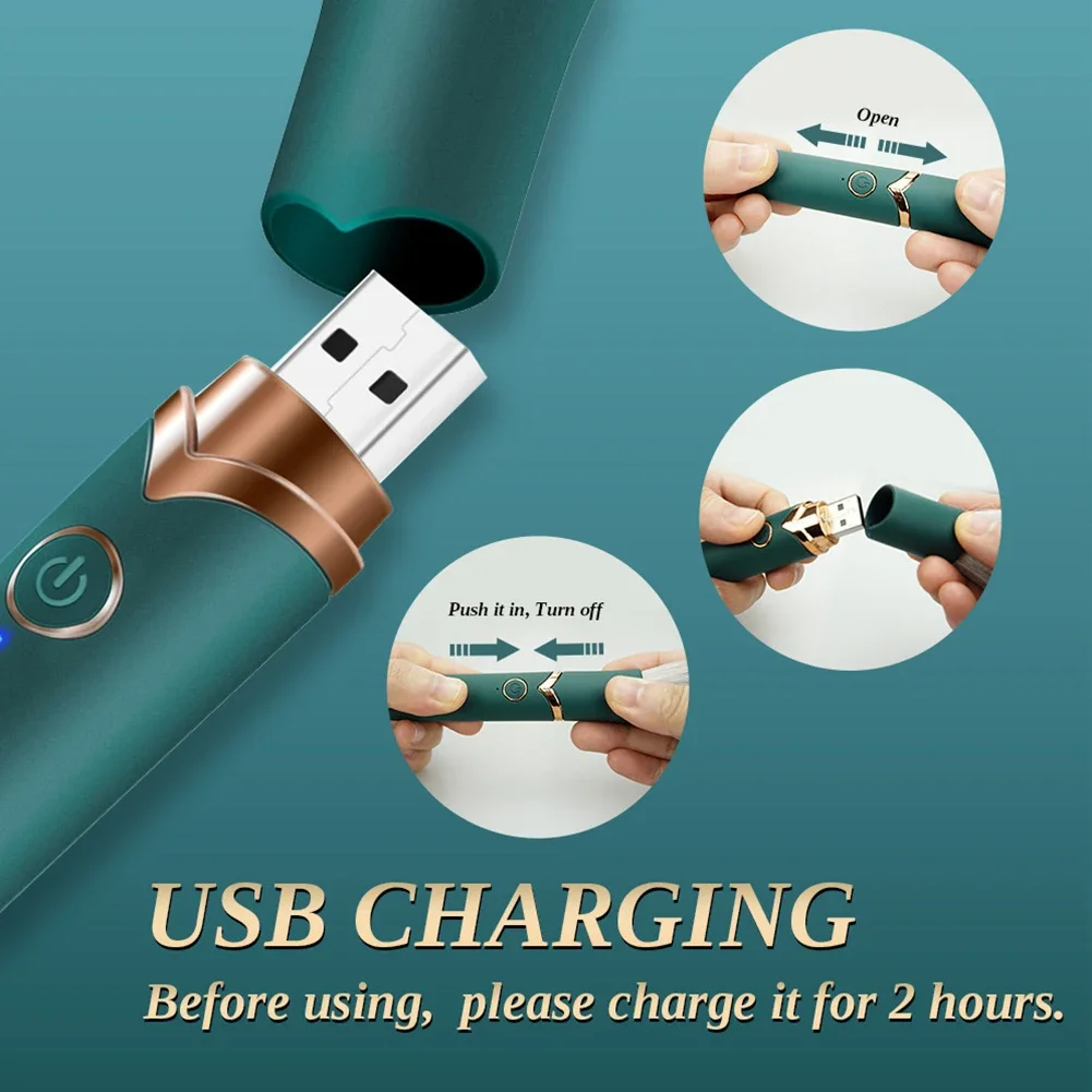 Vibromasseur brosse de maquillage pour femmes, point G, mamelon, clitoridien, masseur d'orgasme, gode chauffant, Massage magique AV, jouets sexuels pour adultes