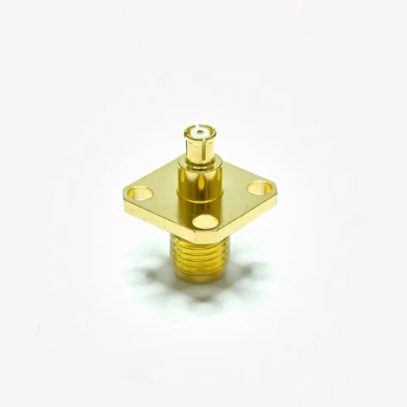 New Arrival SMP-KFK3 Coaxial RF Adapter, Push-in Interface Female To Female High Frequency Conversion Connector
