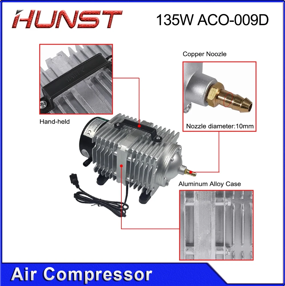 Hunst-ضاغط ، مضخة مغناطيسية ، هواء ، V ، من أجل النقش بالليزر CO2 ، ماكينة القطع ، من نوع Hunst