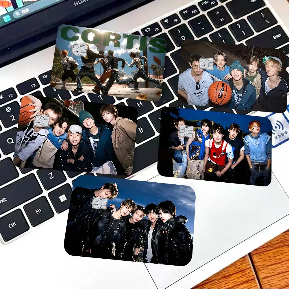 Hot Boy Band Cortis Bath Anime Spend Or Save Funny Shell On Off Ultra Thin No Fade Sticker Skin Cover Film For Debit Credit Card