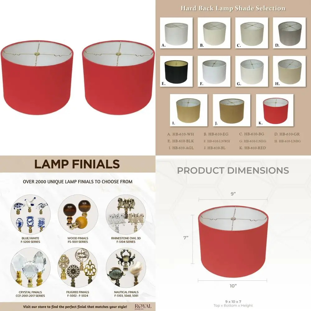 

Красные абажуры в твердом переплете с мелким барабаном, 9x10x7, 2 шт., компактный дизайн для домашнего освещения