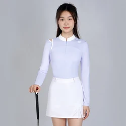 Golfist Golf T-shirt for Women Long Sleeve Elastic Breathable Quick Dry Fashion Outdoor Leisure Sports T-shirt