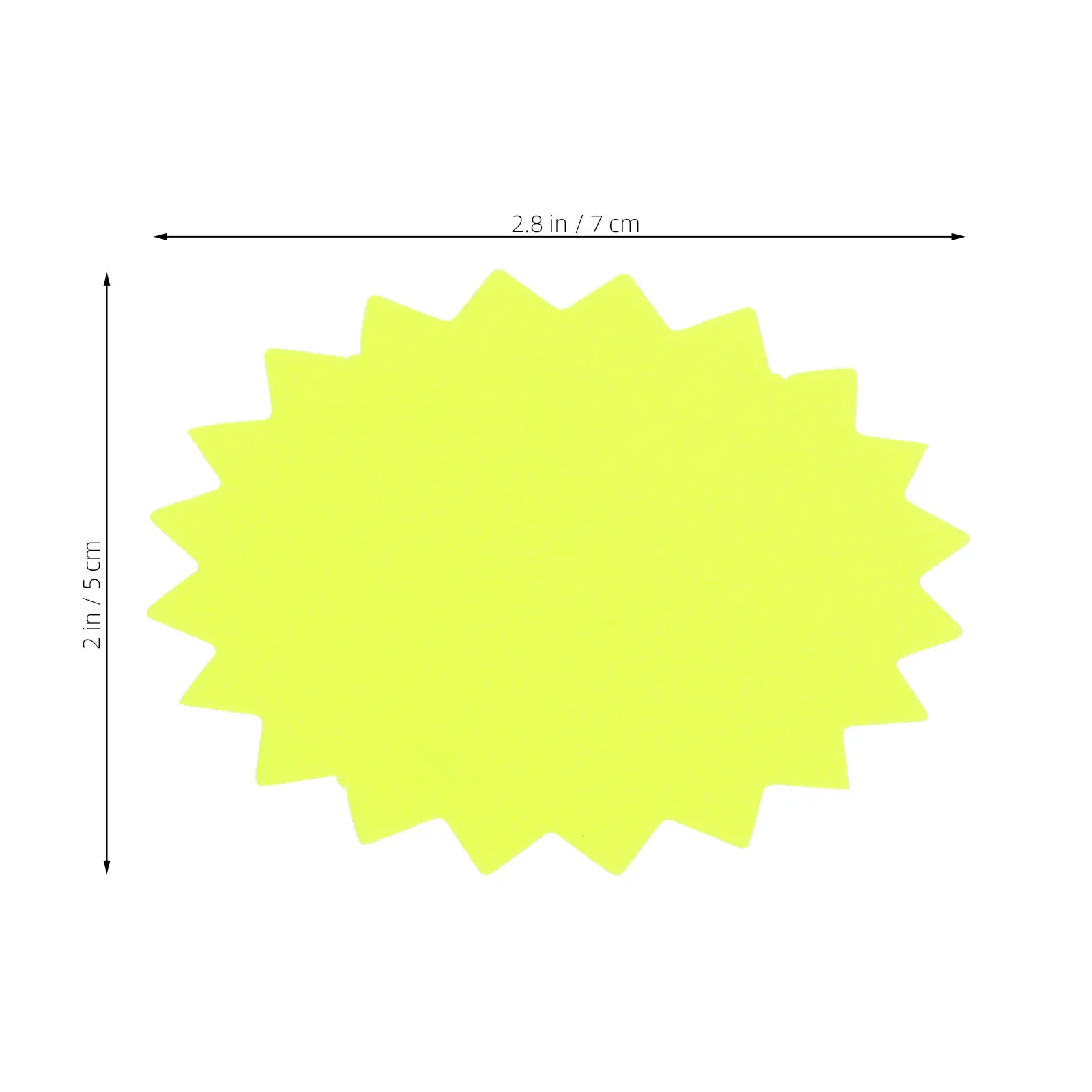 Price Label Burst Tags 100 Pieces Large Paper Sale Signs for Supermarket Retail Store Display