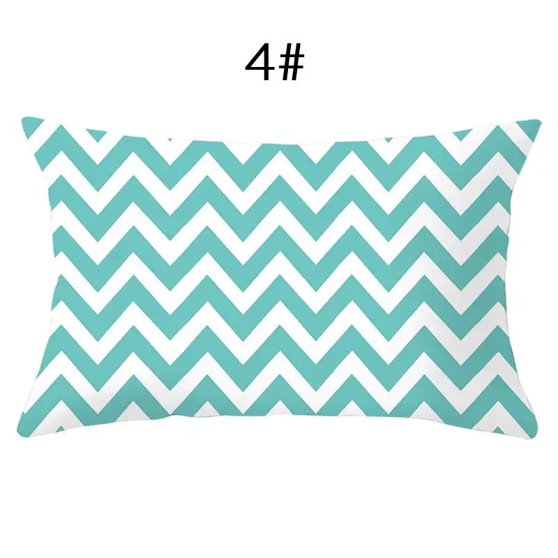 1PC Throw Cushion Lumbar Pillow Cover Protector Zippered Sofa Rectangle Pillowcase 30x50cm