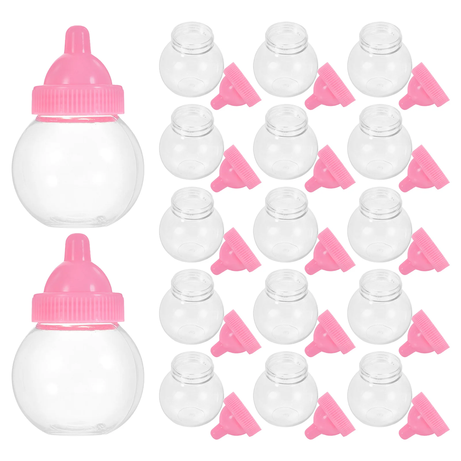 

20Pcs Plastic Candy Storage Jar Bulb Design Cute Snack Organizer Small Portion Keeper for Travel Home Office Party Supplies