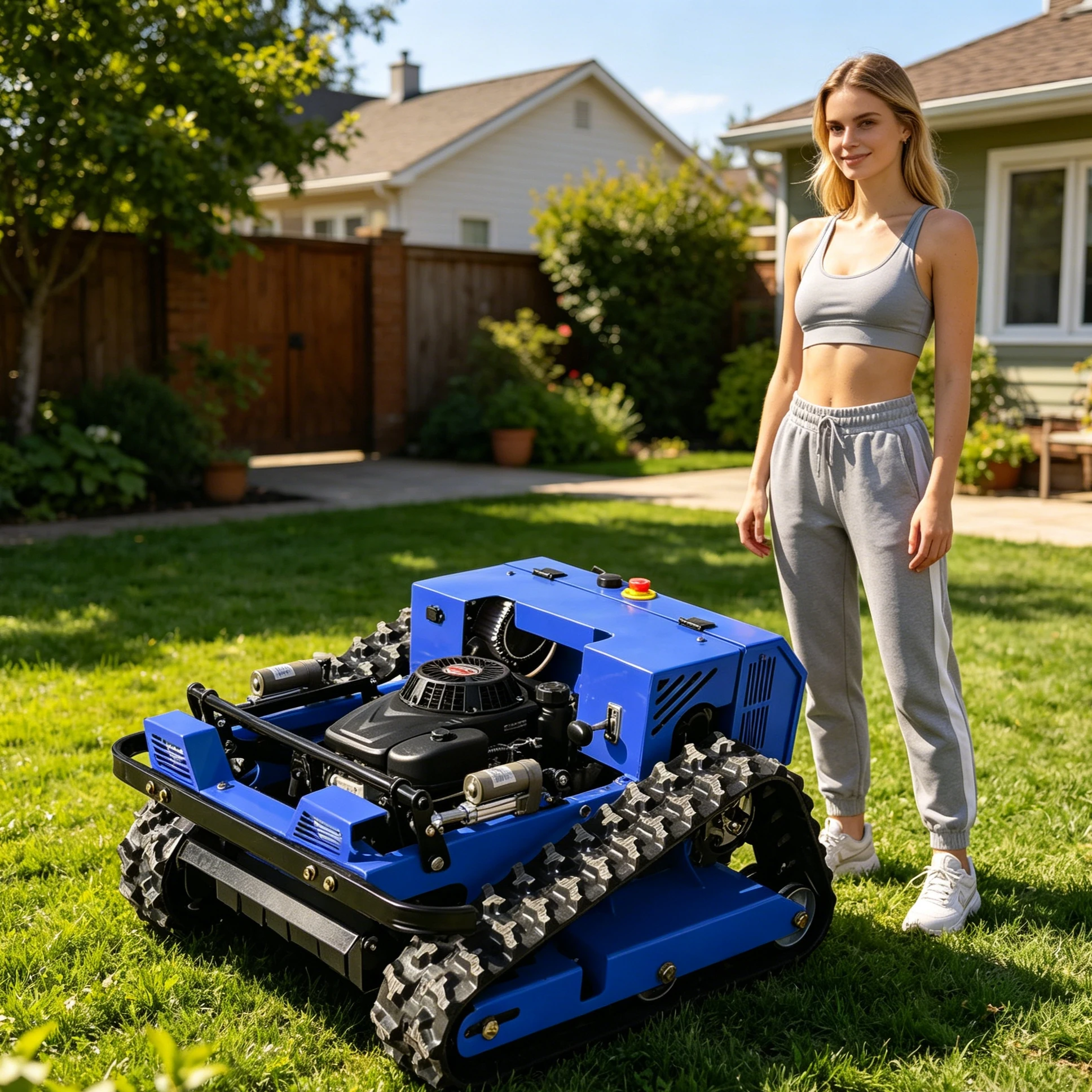 

Precise lawn mower remote controlled CE/EU5/EPA 1500 ㎡/h 45° 20mm-150mm Adjustable lift Support customization Villa Lawns