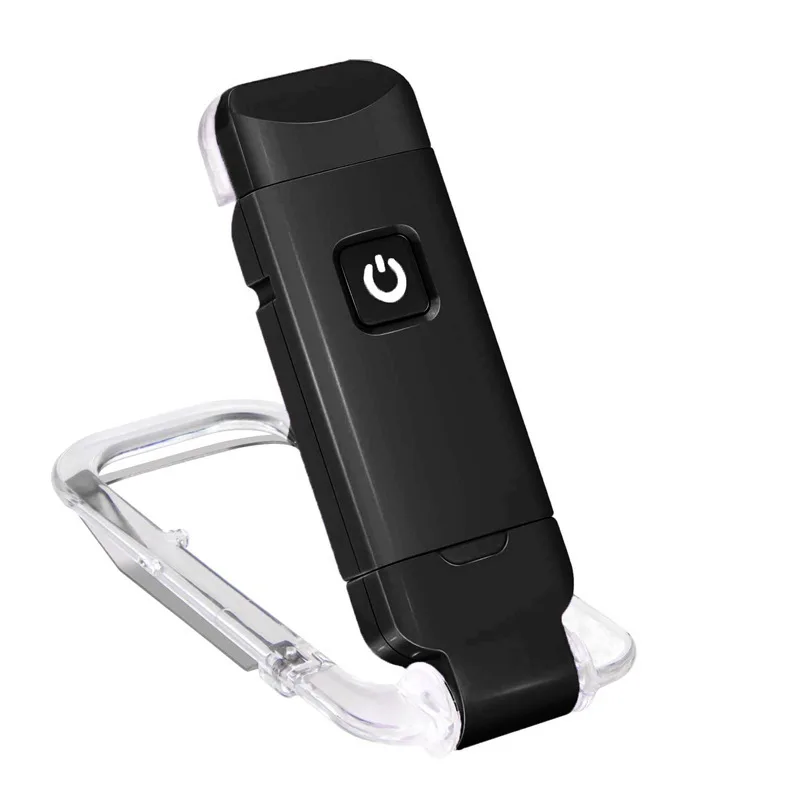 Luz de libro de 200mAh, luz de lectura recargable, iluminación decorativa regulable por USB, lámpara de lectura nocturna portátil, Flexible y fácil Clip
