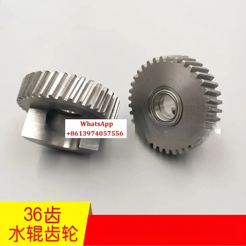 Working in Suitable for PM74SM74 water roller gear, helical gear with bearings, 36 tooth stainless steel waterway gear