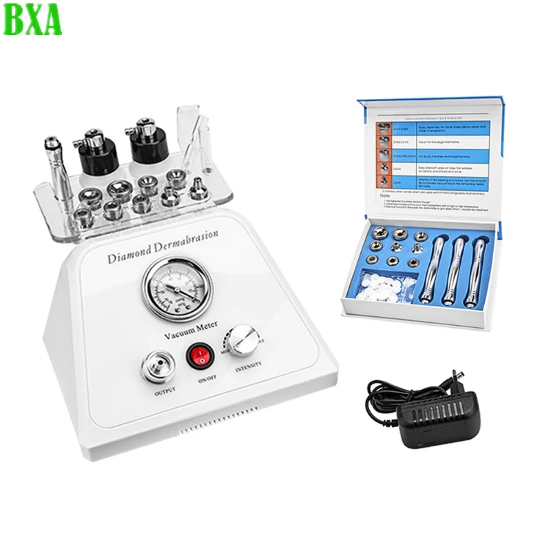 Skin Diamond Microdermabrasion Machine Exfoliation Facial Dermabrasion Devices Vacuum Wrinkle Removal Peeling Household Beauty