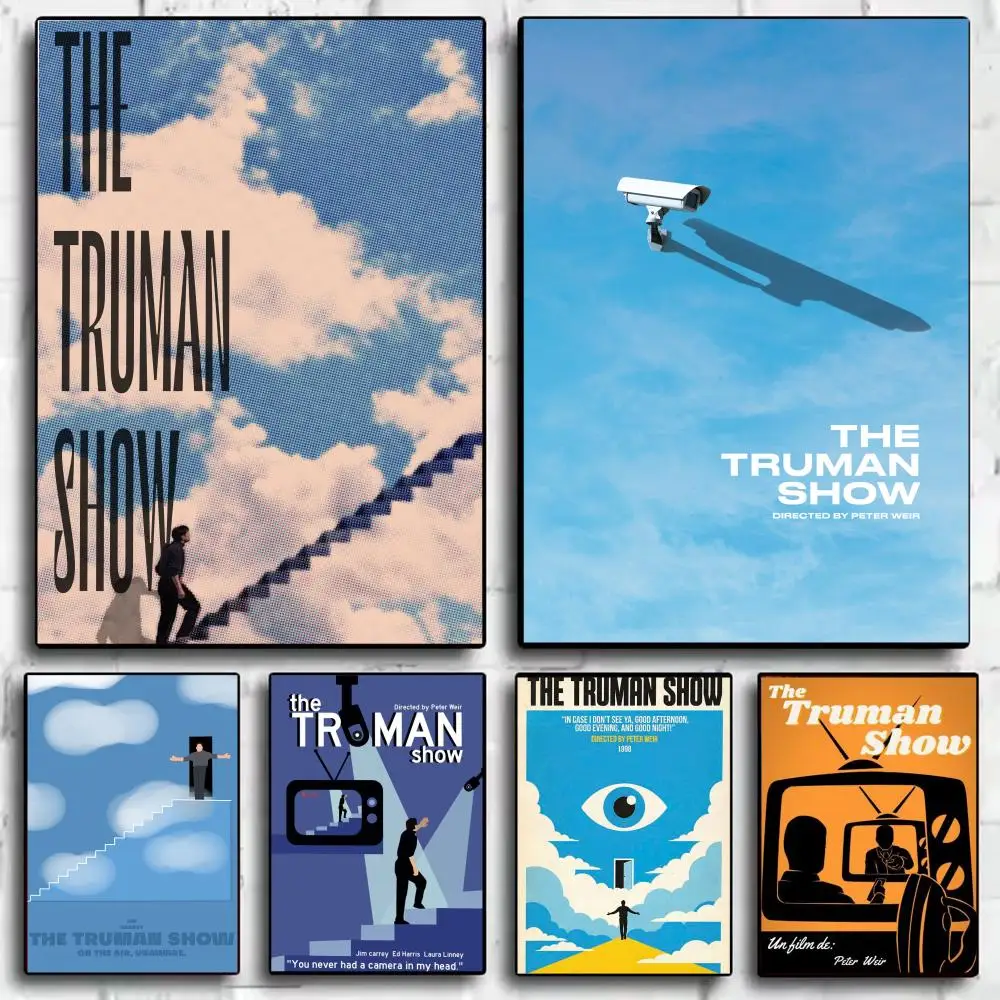 Movie T-The Truman Show Poster Modern Aesthetic Wall Art Print Minimalist Poster Bedroom Living Room Home Decor Gift