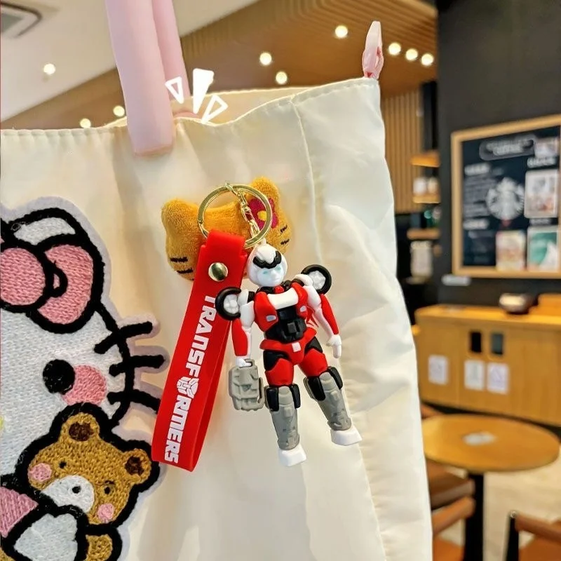 Classic Cool Transformers Model Keychain PVC Optimus Prime Bumblebee Megatron Ultra Magnus Decorations Dolls Gifts