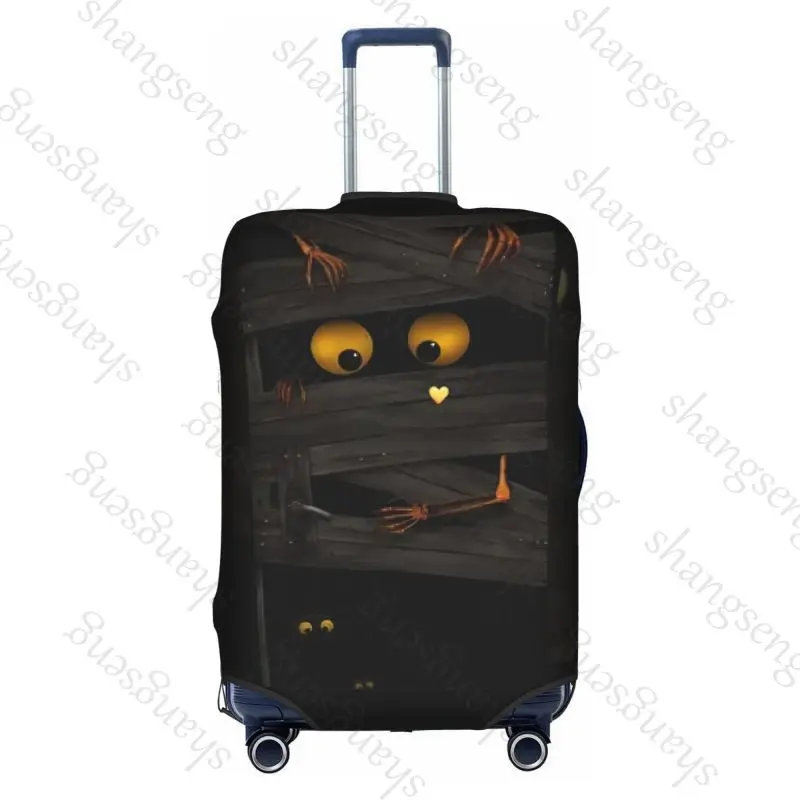 

Толстый эластичный защитный чехол для багажа, костюм на молнии для 18-32 дюймов, сумка, чехлы для чемодана, путешествия, Хэллоуин, зомби, ужас, скелет