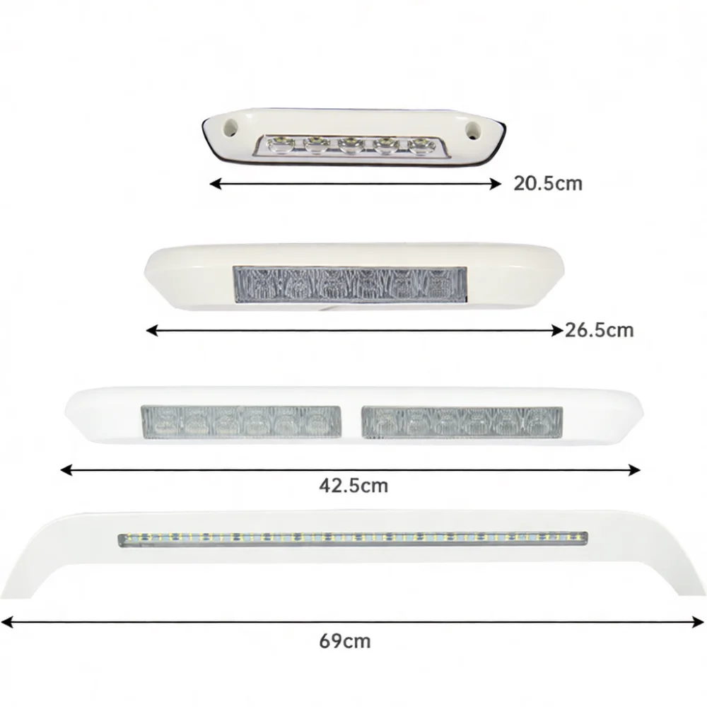 12V 24V LED Awning Light RV Camper Porch Lamp Exterior Waterproof Lighting Caravan Trailer Side Marker Automotive Decor