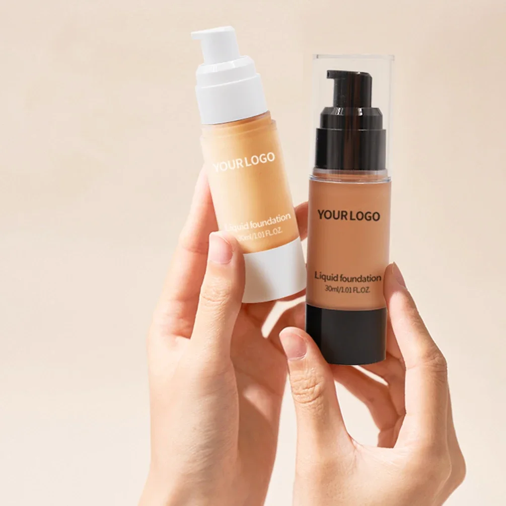 Private Label Liquid Foundation Custom Logo Long Lasting Sweatproof Light Oil-control Moisturizer BB Cream Makeup Wholesale