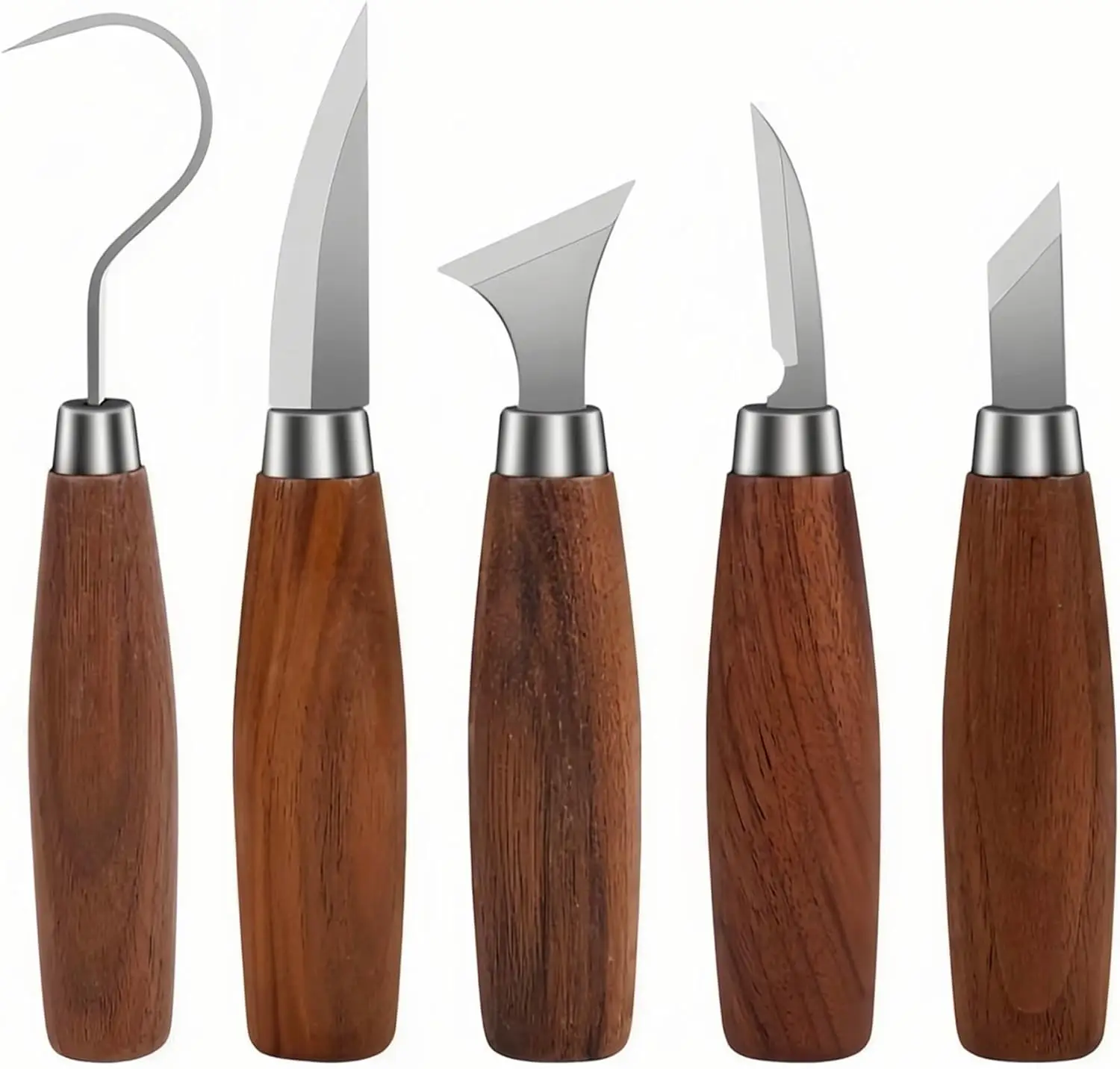Handschnitzmesser-Set – Kürbisschnitzerei/Holzlöffel/Skulptur, für Anfänger und Profis, Weihnachtsgeschenk zum Kindertag – Detail 5