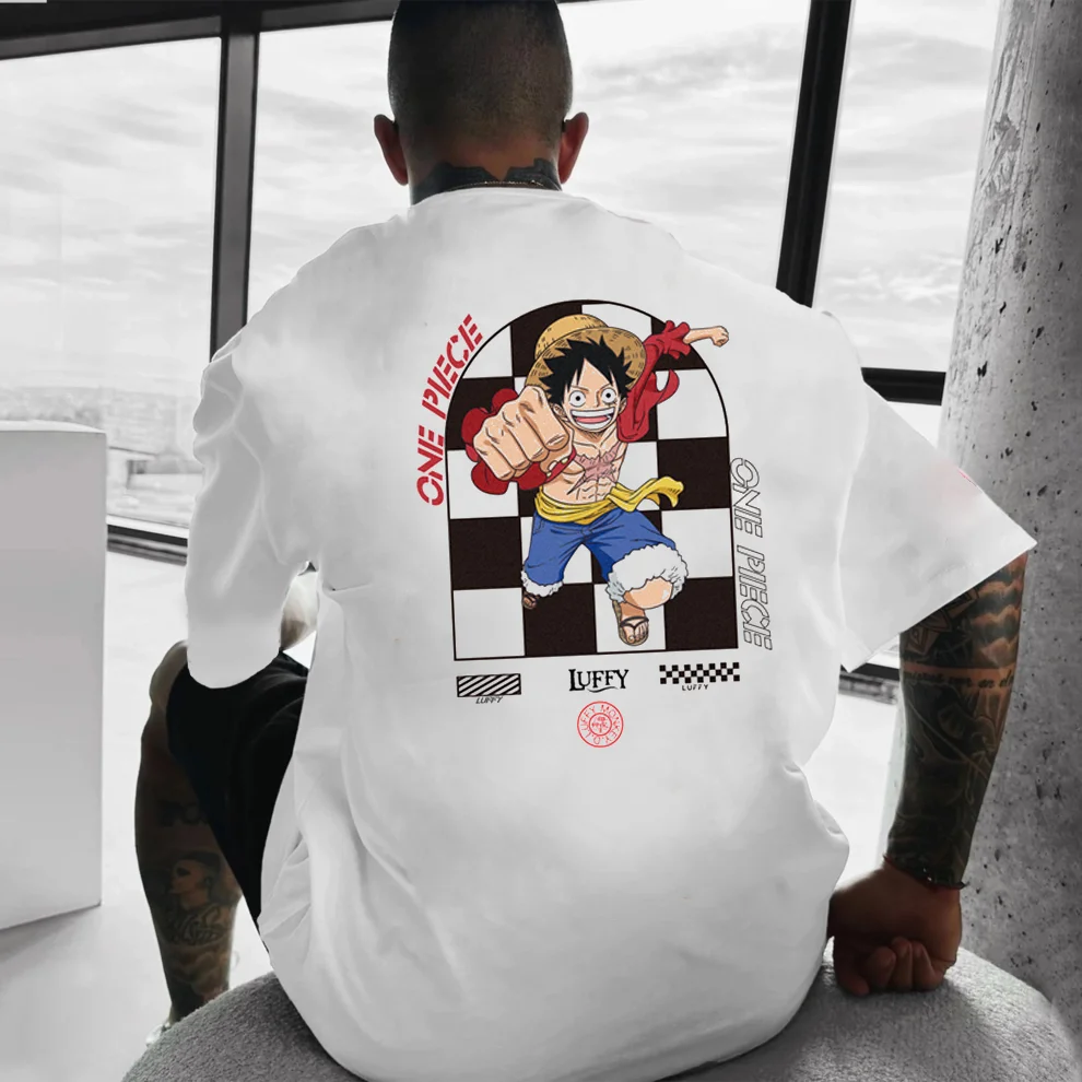 

New Summer Harajuku Anime One Piece Men's Clothing Vintage Graphic T Shirts Man Y2k Oversized Casual Women Short Sleeve Tee Tops