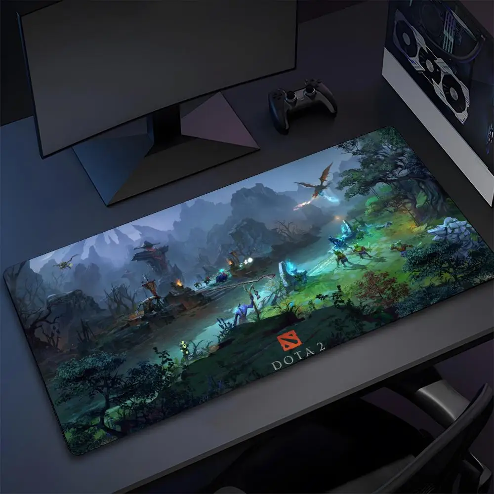 DOTA 2 لوحة ماوس كبيرة عالية الجودة من المطاط الطبيعي لوحة ماوس الكمبيوتر المحمول الأكثر احترافية وقابلة للغسل