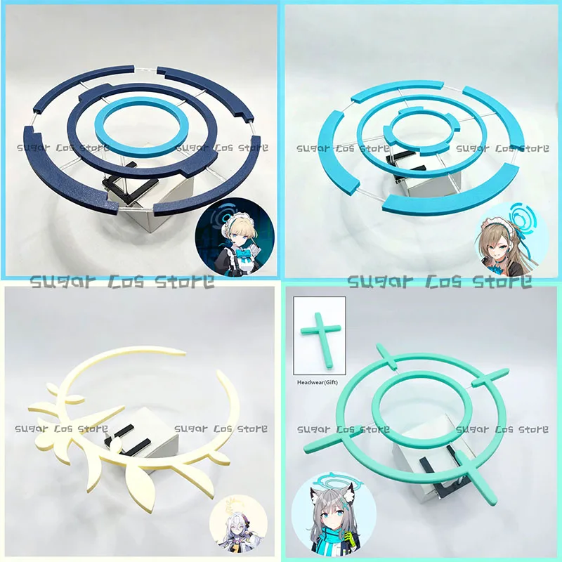 Accesorios de Cosplay de Blue Archive, Halo de Asuma Toki Ichinose, Asuna Sunaookami, Shiroko Shirasu, Azusa, Halo para Fiesta de Halloween