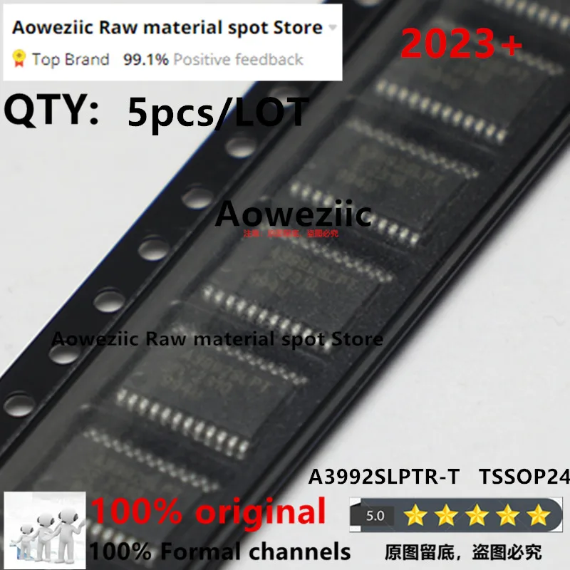 Aoweziic   2023+   100% New Imported Original  A3992SLPTR-T  A3992SLPT  TSSOP-24  Motor Driver Chip