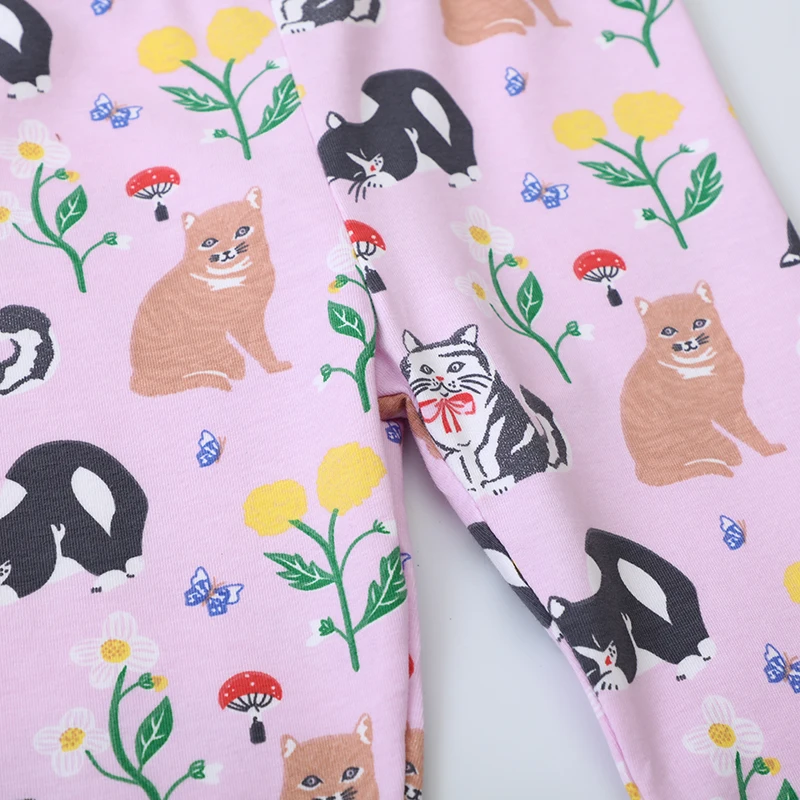 Little maven Baby Girl Leggings Cotton Pants Children Casual Wear Clothes Flower and Animal Print Pretty Kids Girls Trousers