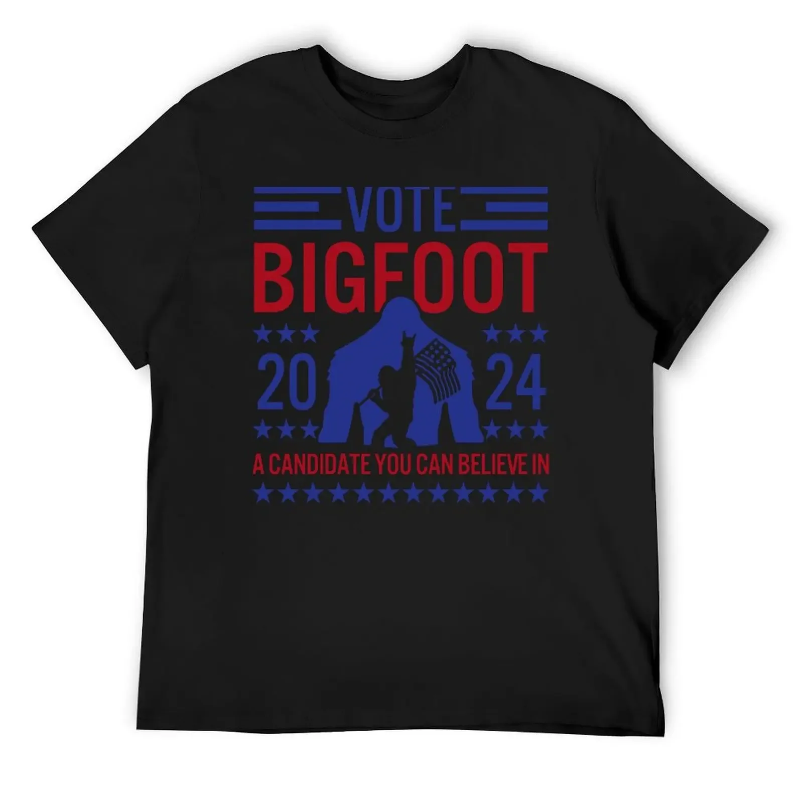 

Vote For Bigfoot 2024 Funny Sasquatch Presidential Election T-Shirt shirts graphic tee cotton graphic tees blacks men t shirts