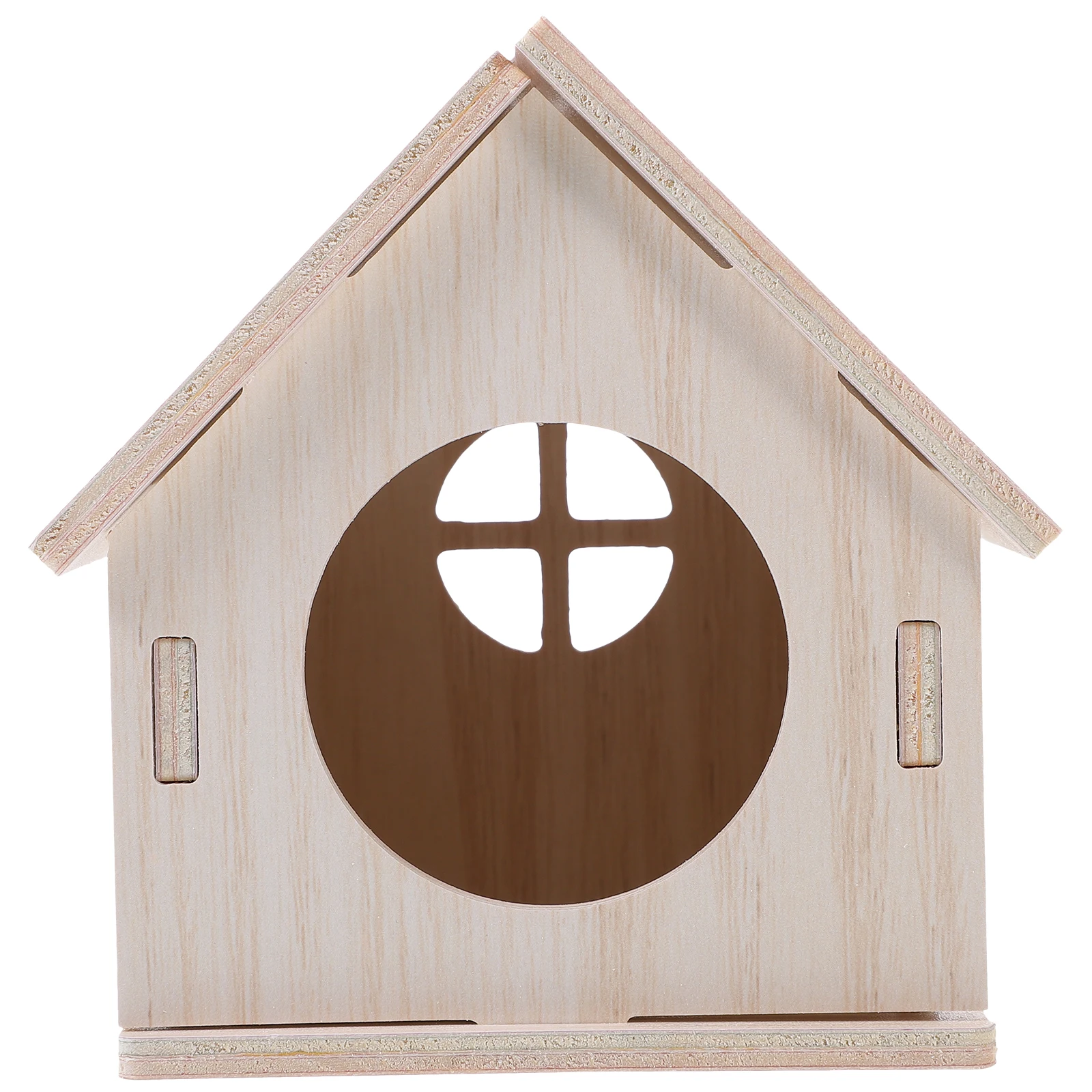 

Wooden Hamster House Durable Small Pet Hideout Safe Material Dwarf Hamsters Gerbils Mice Decorative Squirrel Cage Rat Shelter