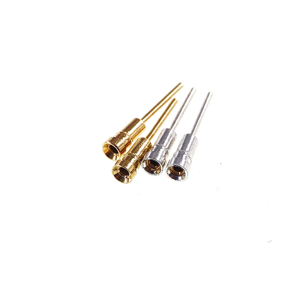 100Pcs Pin Socket for Round Plug 0.5mm Diameter Spring Contact Clip Loaded Connector IC Leads Receptacle