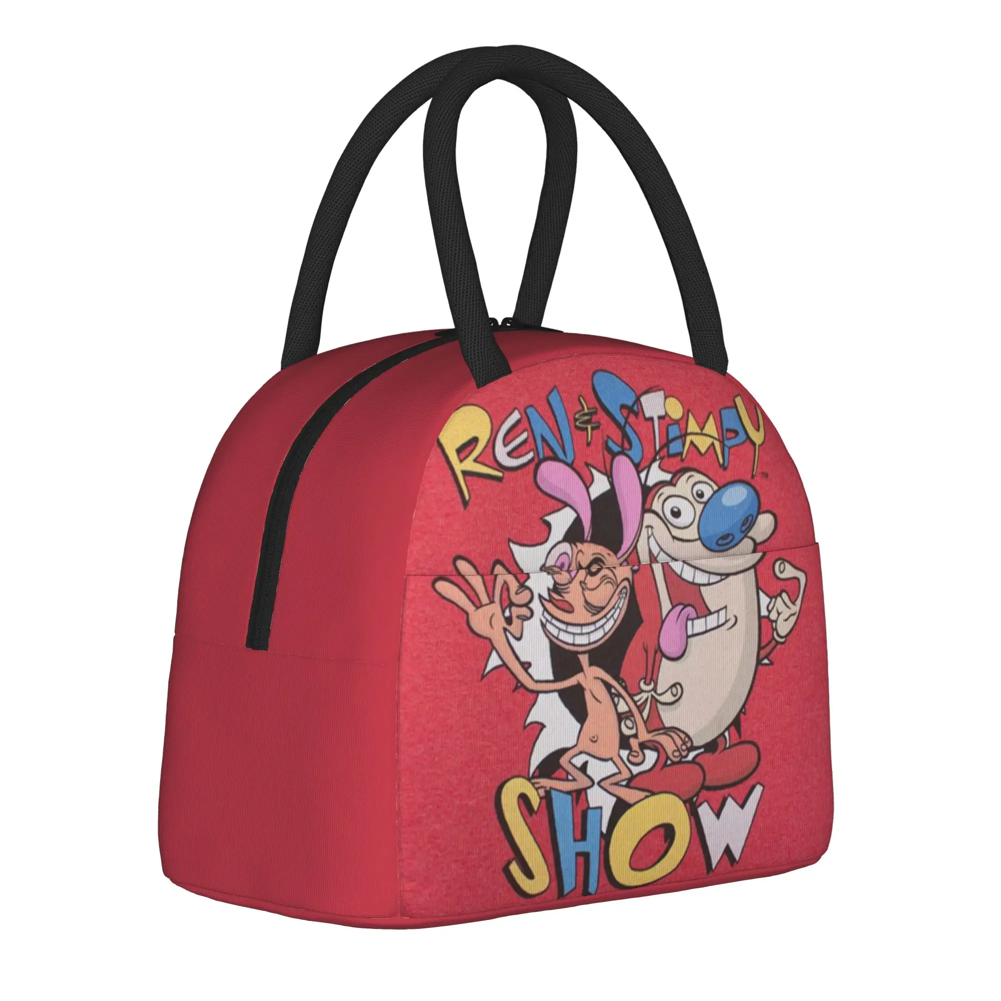 Insulated Lunch Tote Bag  Duo Rucksack Ren & Stimpy  Accessories  Lunch Food Box Causal Cooler Thermal Bento Box For Work