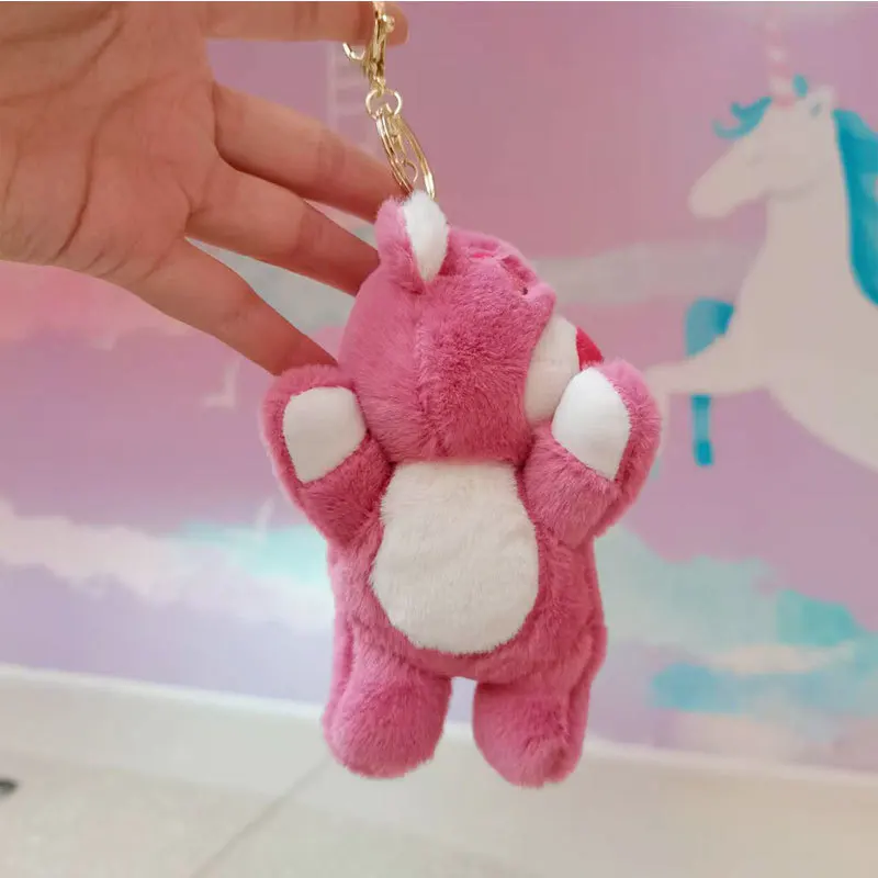 Sanrio 향수 파티 포즈 미니 Lotso 봉제 인형 15CM 인형 배낭 펜던트 선물 꽃다발 장식 선물 친구 펜던트 선물