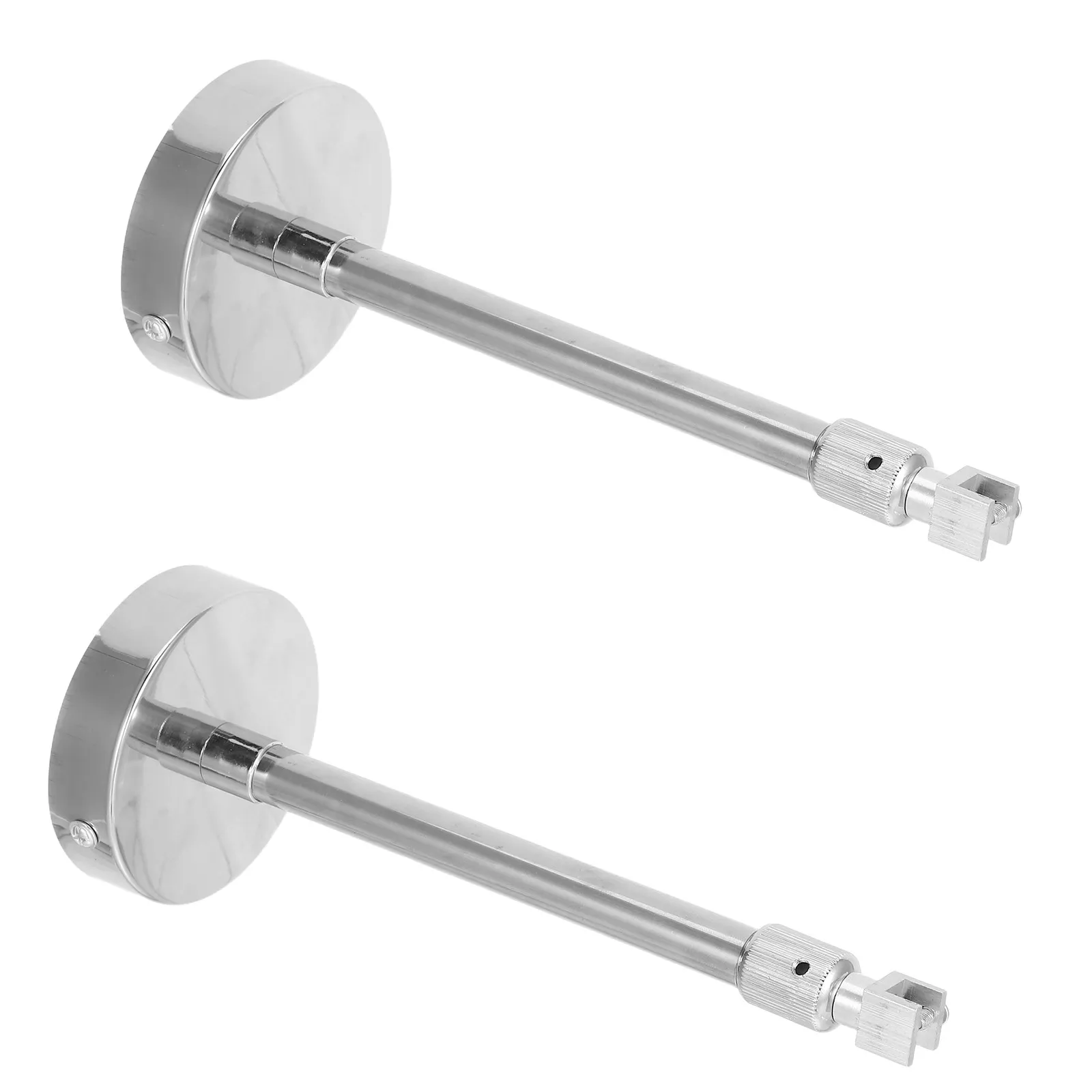 

2Pcs Adjustable Stainless Steel Chandelier Extension Rods for Emergency Exit Lighting 15-30Cm Telescopic Pendant Lighting