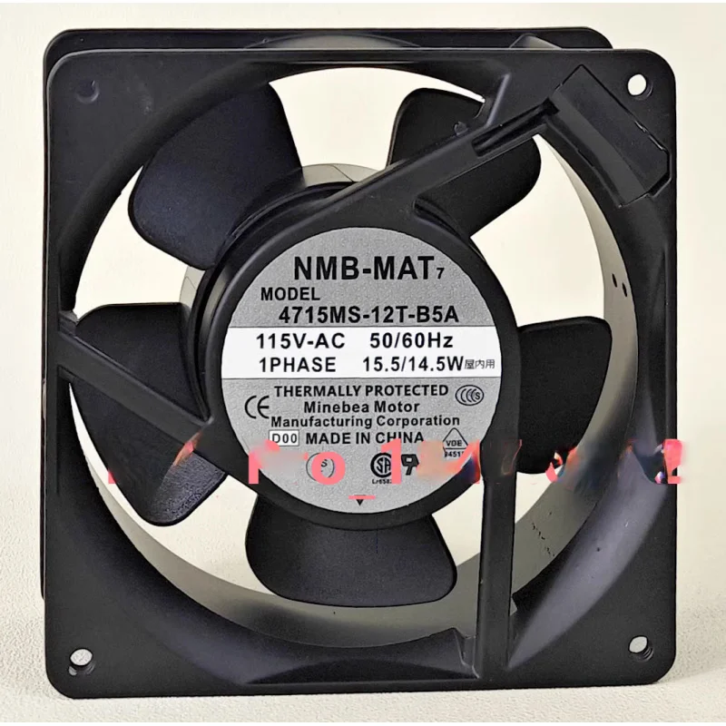

Y+1PCS New for NMB 4715MS-12T-B5A cooling fan AC115V 15.5/14.5W 120X120X38MM Fast ship