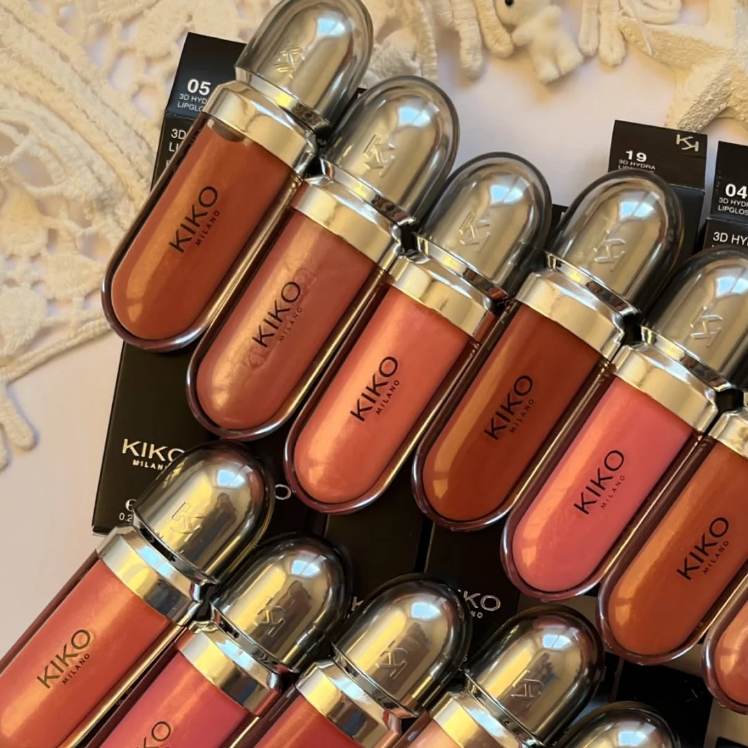 KIKO 3D Liquid Lip Gloss Glaze Transparent Lip Gloss Milano Glossy Full Lips Long-Lasting Plumping Lip Makeup With Box Gifts