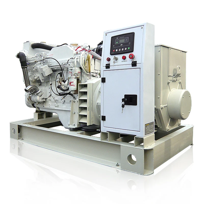 US brand! Cum-min 37.5kva/30kw CCFJ Open Type Marine Used  Generator