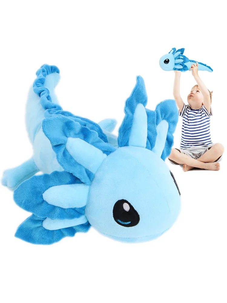 35cm NEW Axolotl Weigted Plush Soft Axolotl Weigted Plush Toy Cute Stuffed Pillow Doll for Boys Girls Birthday Christmas Gift