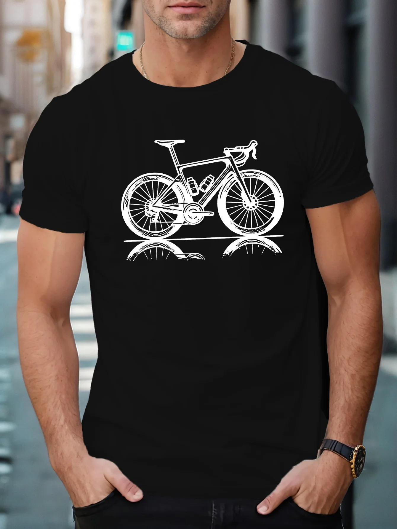 

Cyclist Biking Lover T-Shirt Men Women Funny Tee Shirt Crewneck Mountain Bike Cycling Classic Short Sleeve Tee Gift Idea Tops