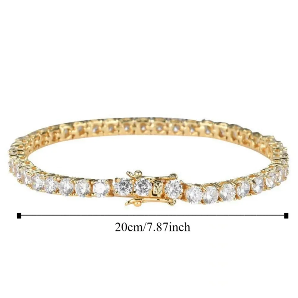 سوار كريستال الزركون المقاوم للماء الأوروبية والأمريكية الراقية الملونة حجر الراين الإسورة الأزياء الفاخرة