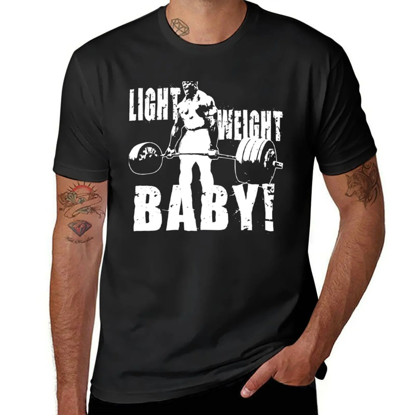 

Light Weight Baby! (Ronnie Coleman) T-Shirt tops anime plus size tops mens t shirt