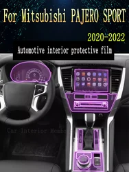For Mitsubishi PAJERO SPORT 2022 Gearbox Panel Navigation Automotive Interior Screen Protective Film TPU Anti-Scratch Sticker
