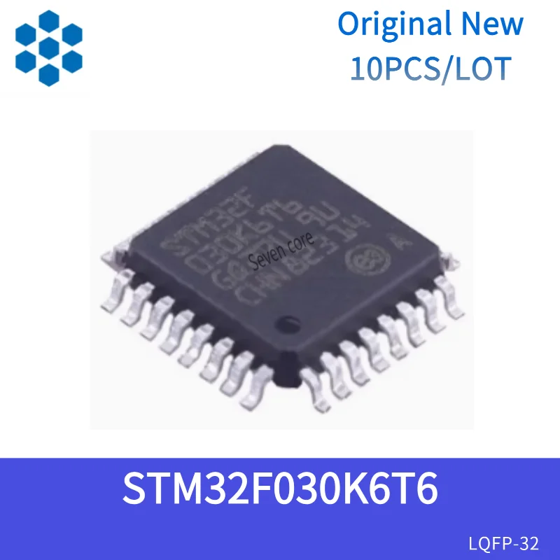 

Original New 10pcs/lot STM32F030K6T6 LQFP-32 ARM Cortex-M0 32-bit microcontroller MCU