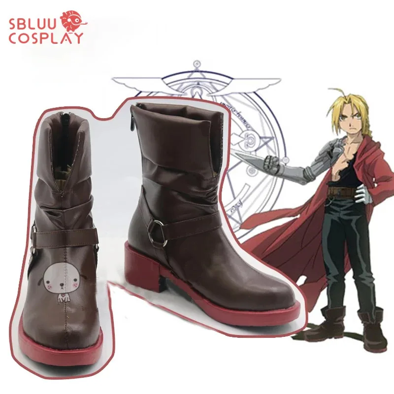 

SBluuCosplay Fullmetal Alchemist Cosplay Edward Elric Cosplay Shoes Custom Made Boots