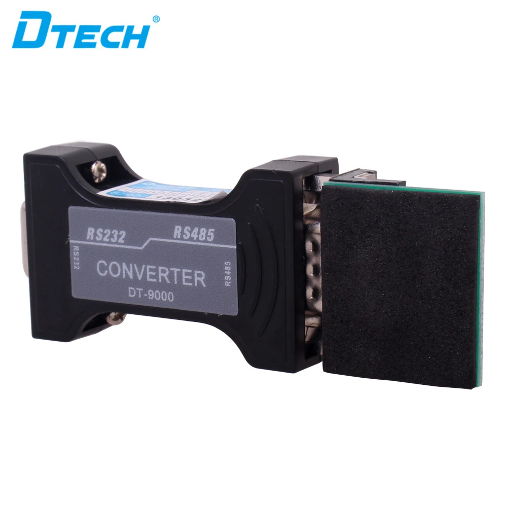

3 шт. DTECH черный пассивный металлический промышленный преобразователь промышленного класса адаптер RS232 в RS485