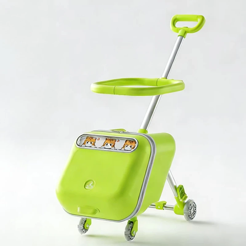 

50L Capacity Children Suitcase Can Sit To Ride on Luggage Lazy Parent Walking Baby God Small Trolley Case Carry-on Suitcases