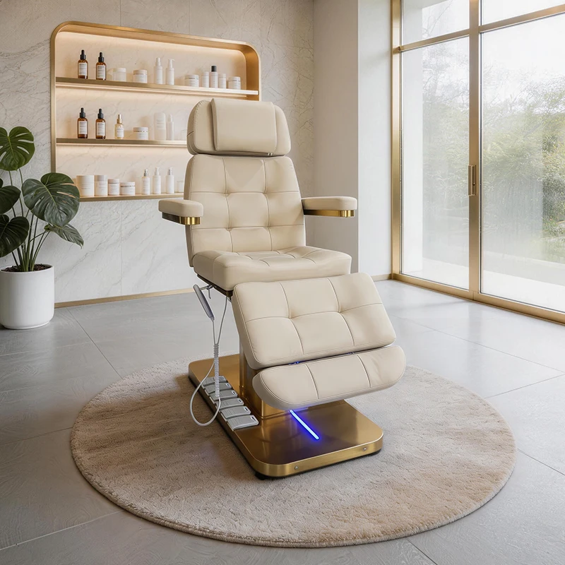 

Luxury Electric Hydraulic Beauty Bed Adjustable Spa Facial Massage Table for Beauty Salon