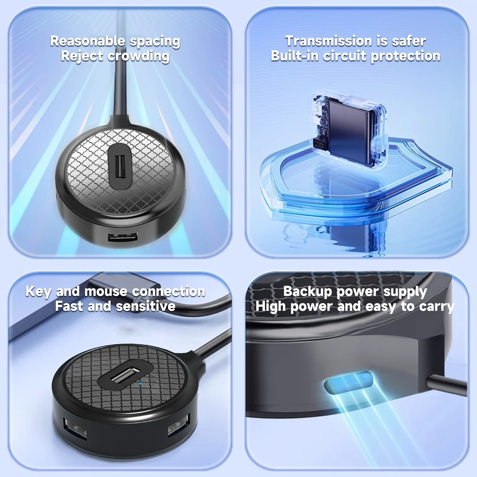 Hub desktop USB HUB 3 0 Adattatore Docking station USB 3.0 ad alta velocità per laptop MacBook Telefono cellulare Tablet Computer da ufficio