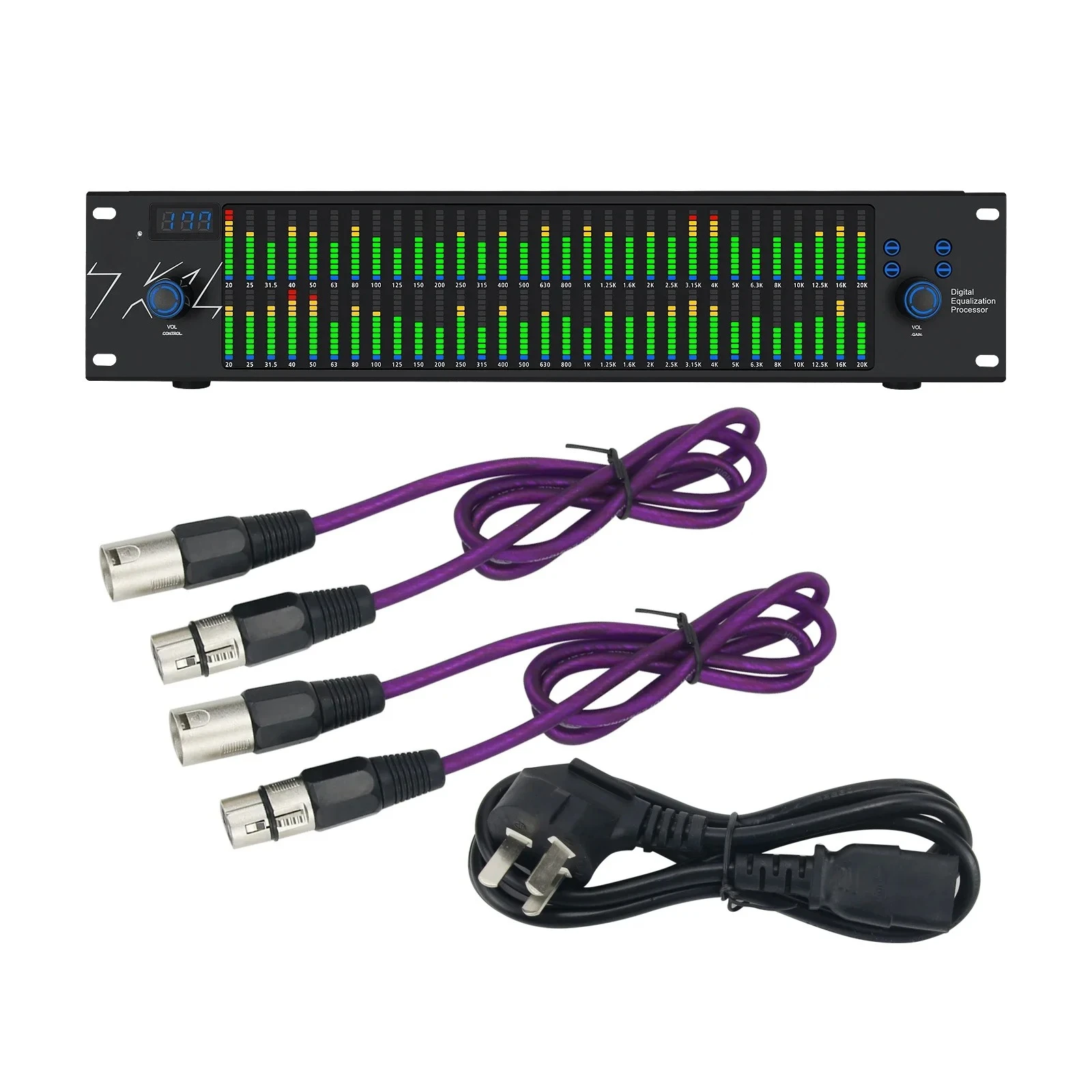 معادل رسومات احترافي TKL T2531 مع معالج أودو، شاشة عرض طيفية مكونة من 31 نطاقًا للمرحلة المنزلية