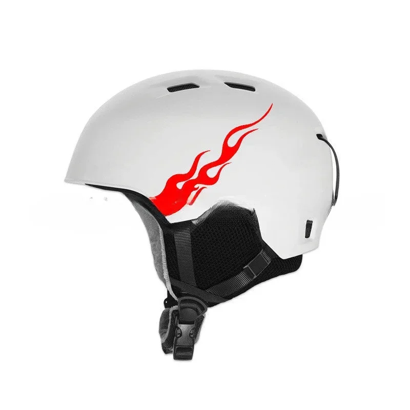 Motorcycle Helmet Universal Waterproof Flame Electric Vehicle Sticker Personalized PVC Modified Flame Totem Helmet Sticker