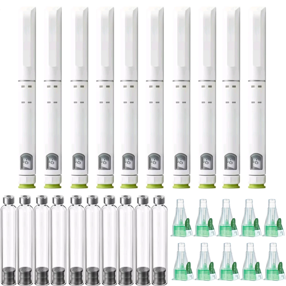Wegwerp steriele injectiepen Insuline-injectiepen Verstelbare groeihormonedosering 60U met 3ml cartridges & 32G 4mm penpunt