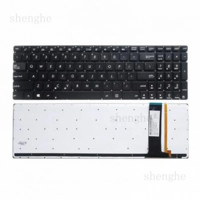 Teclado retroiluminado DH+ para ASUS N56 N56JN N56JR N56V N56VB N56VJ N76 N76V N76 (EE. UU.)