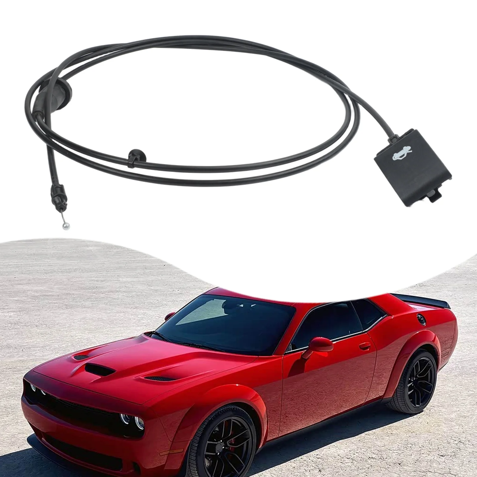 

Car Hood Release Latch/cable 68185112AB For Dodge For Challenger 2015-2023 Direct Replacement Car Engine Parts