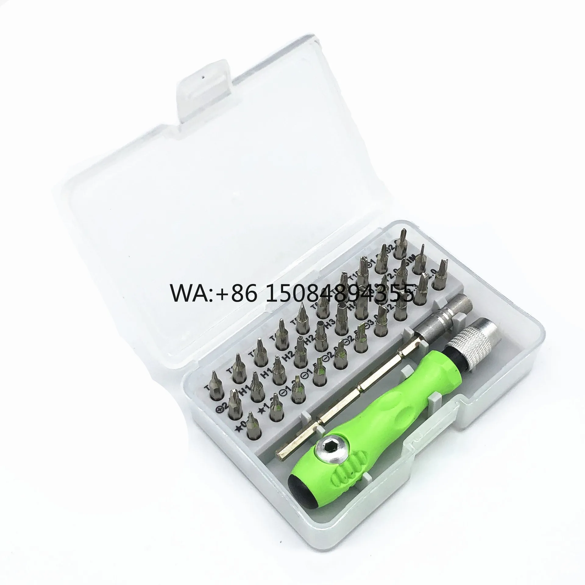 32-in-1 JUBOSHI WJGJ-0005 Hand OEM Precision Screwdriver Bit Set Magnetic Phillips Bits Mobile Phone Repair Electroplated Tool